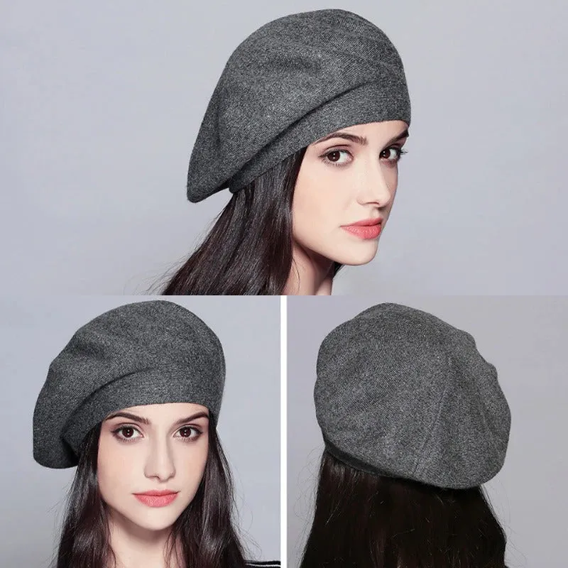 Soft and Slouchy Outdoor Travel Winter Beret Hats