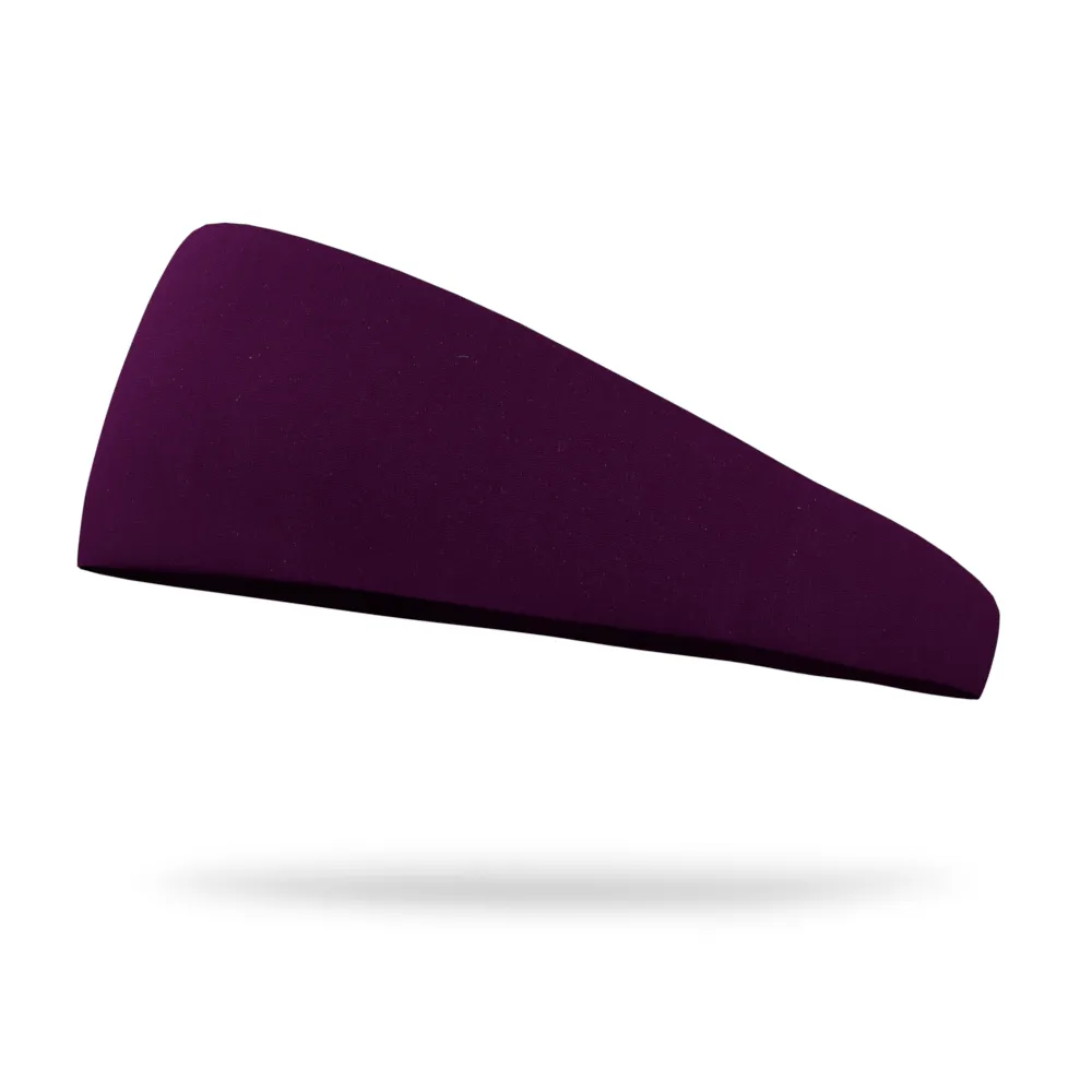 Solid Color 4" Tapered Wicking Headband