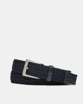 Solid Sport Strech Belt in Navy