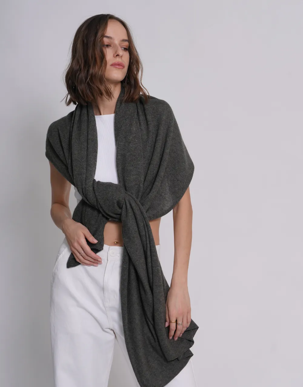 The Soft Cashmere Scarf in Camouflage