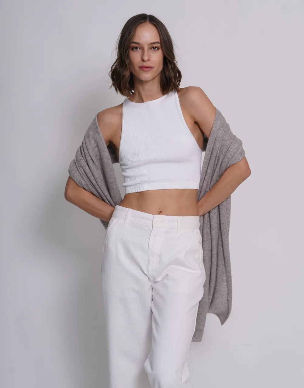 The Soft Cashmere Scarf in Koala