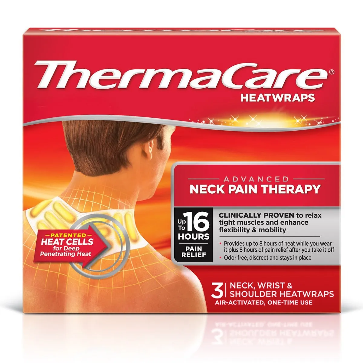 Thermacare 559906 Heat Wraps, Box of 3