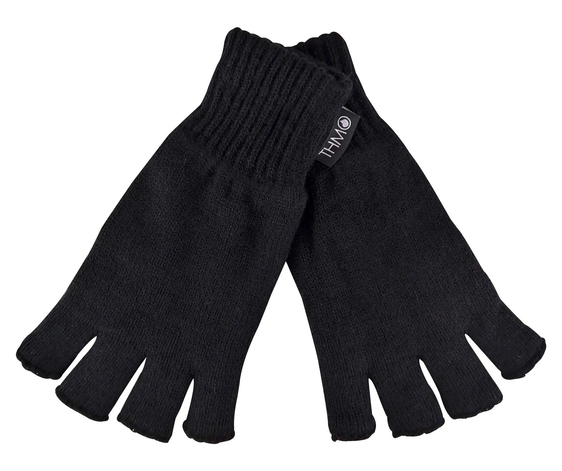 THMO - Mens Fingerless Gloves (M/L / Black)