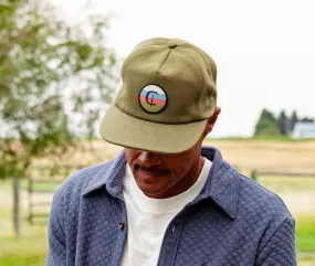 Throwback Hat - Sunset Patch - Olive Wool