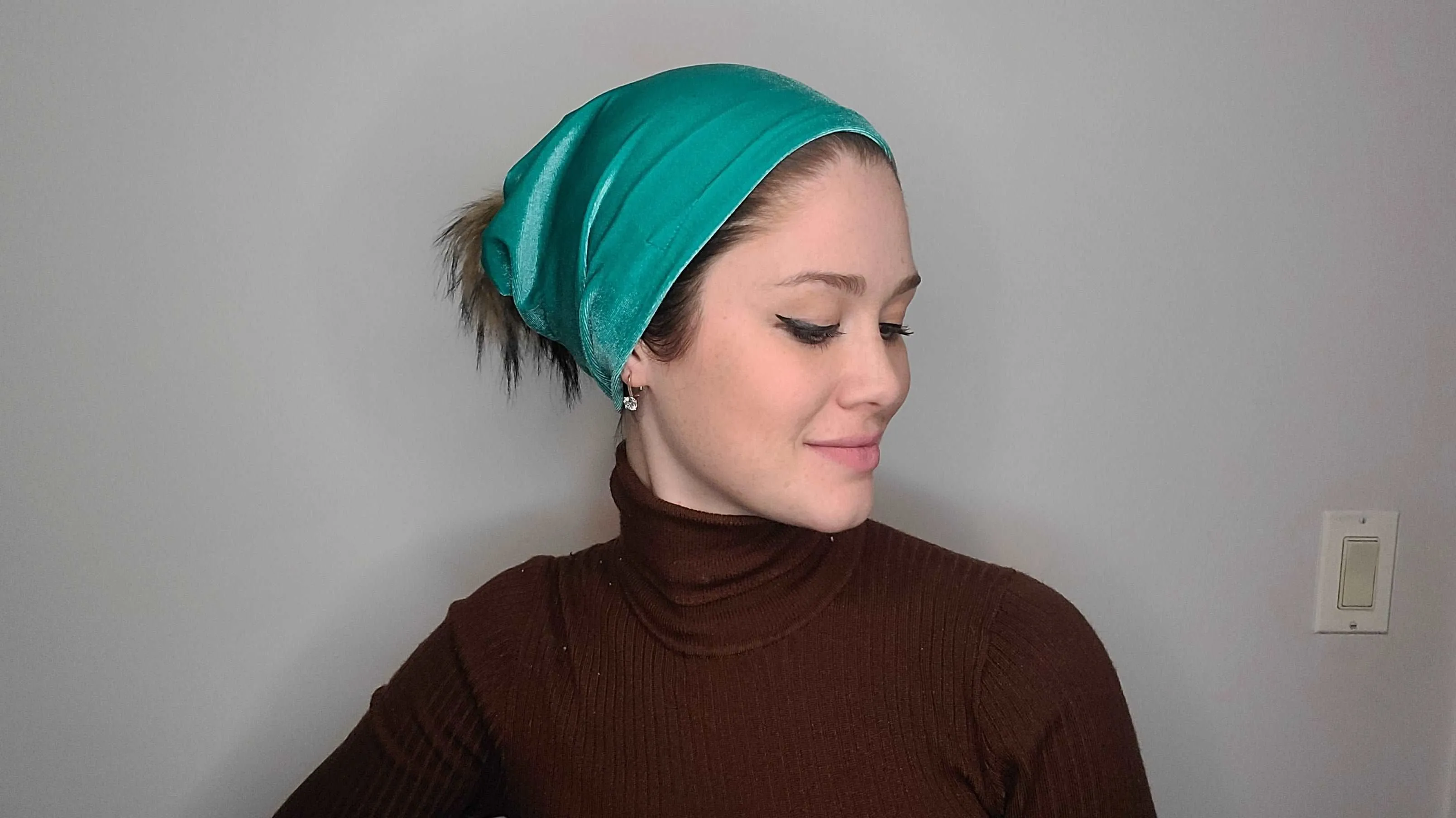 Velvet Beanie with Grip