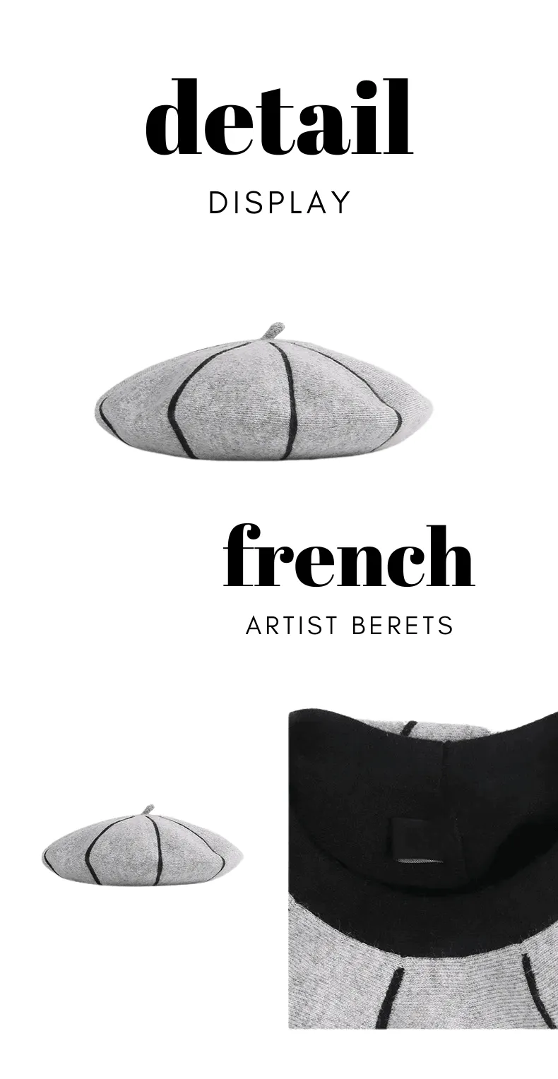 Vintage French Artist Berets For Women