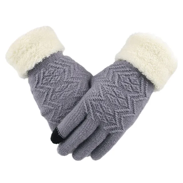 Women's Winter Touch Screen Knitted Gloves