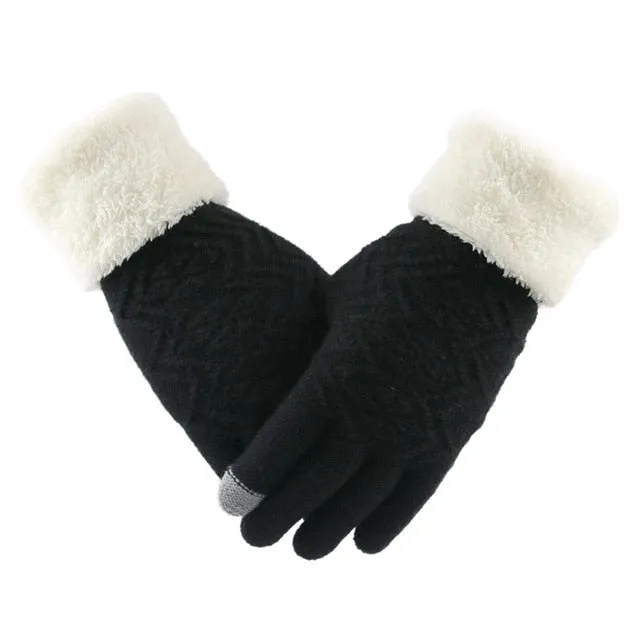 Women's Winter Touch Screen Knitted Gloves