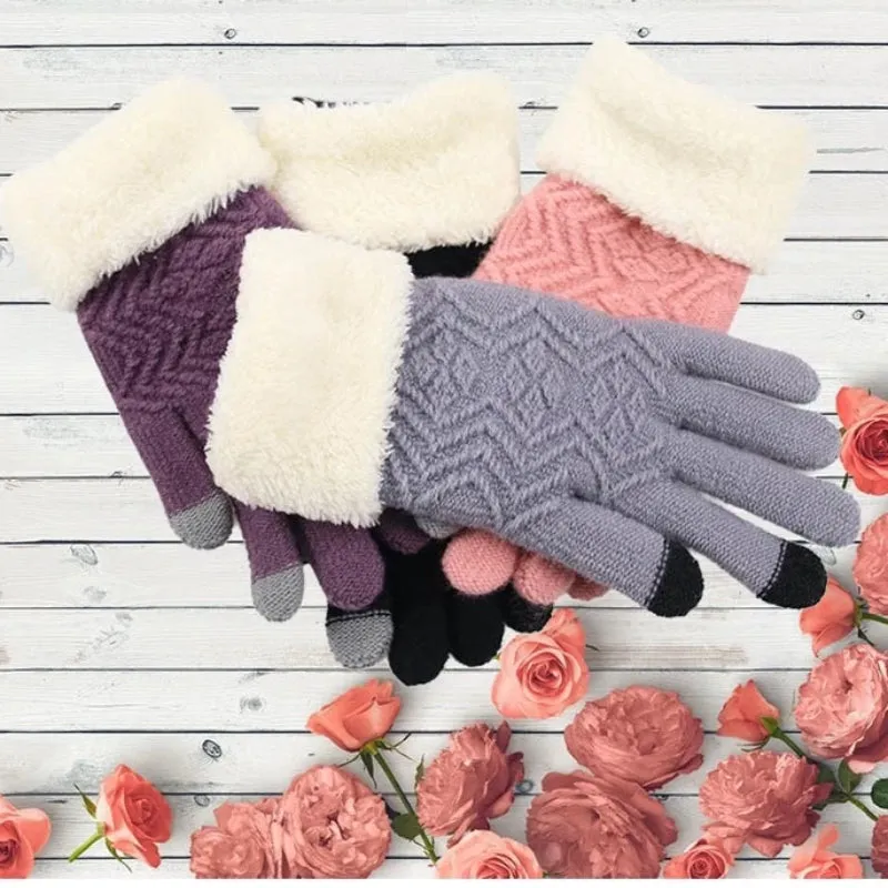 Women's Winter Touch Screen Knitted Gloves