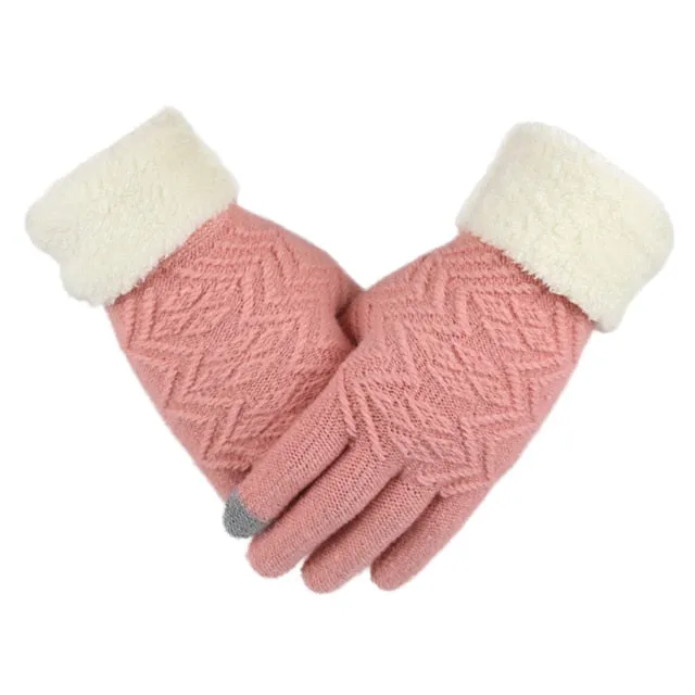 Women's Winter Touch Screen Knitted Gloves